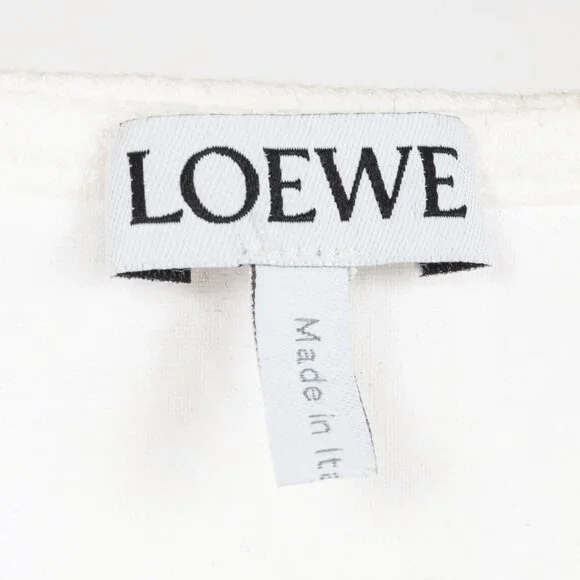 Loewe SS/23 White Anthurium Floral Ribbed-Cotton Maxi Tank Dress - Picture 8 of 10